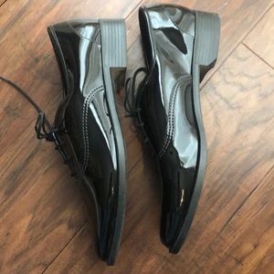 American Apparel Black Patent Vintage Style Shoes